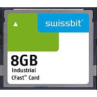 Swissbit SFCA008GH1AO1TO-C-DB-226-STD Memory Cards Industrial CFast Card, F-800, 8 GB, SLC Flash, 0C to +70C