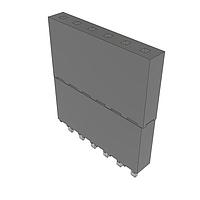 Samtec ESW-106-33-L-S Stackthrough .100" Elevated Socket Strip