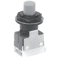 OTTO P4-624121 Auxiliary Actuator Momentary Turret DPDT 8 Term Black