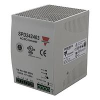 Carlo Gavazzi SPD242403 Switching Supplies Switching Power Supply, AC/DC, 240W Three-Phase, 24V, Screw Terminals, IP20, DIN-Rail Mounting, Over-voltage and Short-circuit Protections, 89x123.6x117.5mm plastic housing