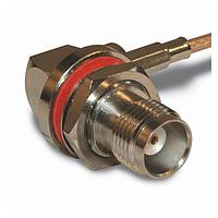 Amphenol RF 122454 Connectors TNC R/A BULKHEAD JACK 316/U