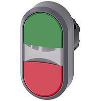 SIEMENS A6X30138880 Flat Button TWIN PUSHBUTTON. GREEN. RED
