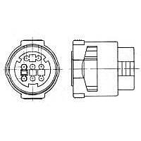 AMP Connectors - TE Connectivity 172280-1 Plug Housing ECONOSEAL 12P PLUG
