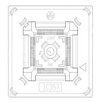 Yamaichi Electronics IC357-0644-068P-1 Socket Open Top Sckt - QFP 64 P Cnt, 0.5 Pitch