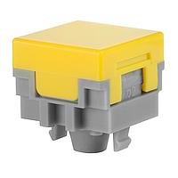 NKK Switches AT484E Cap, Square SQUARE YELLW CAP FOR LB NON-ILLUMINATED