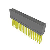 Samtec ESQ-118-14-G-D Sockets Elevated Socket Strip, 0.100" Pitch