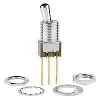 NKK Switches M2015BB1G06 Toggle Switches ON(ON) .453 LRG BAT 12MM BSHNG WIRE WRAP