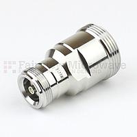 Fairview Microwave SM4418 7/16 DIN Female to 4.1/9.5 Mini DIN Female Adapter (6 Ghz, IP67 Mated)