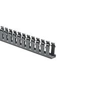 HellermannTyton 181-12010 Slotted Wall Wiring Duct Slotted Wall Wiring Duct, 1" x 2", Adhesive, PVC, Gray, 30ft/box