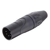 Amphenol Audio AX5MB Cable Connectors 5 pole Pin Male Plug AX XLR Audio Cable Connector. Black Finish
