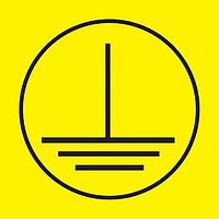 Panduit PESC-J-EC Electrical Warning Label Electal Symbol Vinyl Cloth 'Safety