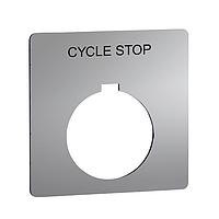 Square D 9001KN134BP Legend PSH BTTN LEGEND PLATE 30MM, Type K