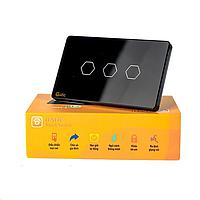 Datic DTSW03D WiFi Datic 3 Button Touch Switch (Black)