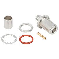 Amphenol RF 172108 Connectors N BULKHEAD CRIMP JACK RG 8/213