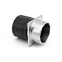 Amphenol SINE Systems RT001412PNHECR Connectors Receptacle, Square Flange, 12 Position, Male, Shell Size 14, and End Cap with Reduced Diameter Individual Wire Sealing, Range 14 - 24AWG