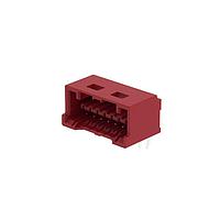 Molex 503175-0302 Headers & Wire Housings 1.50mm Pitch, CLIK-Mate PCB Receptacle, Single Row, Through Hole, Right-Angle, Tin Plating, Positive Lock, with Peg, 3 Circuits, Red
