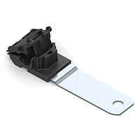 HellermannTyton 151-01423 Ratchet Clamp Ratchet P-Clamp, 0.24 - 0.54" Bundle Dia, 180 Long, 0.41" Hole Dia, PA66HIRHSUV/ST/ZN, Black, 200/ctn