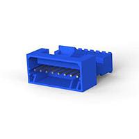 AMP Connectors - TE Connectivity 3-647002-8 Plug Housing 08P PSTD RCPT ASSY WHITE W/BLUE STRIPE