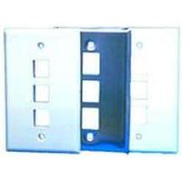 AIM-Cambridge / Cinch Connectivity Solutions 30-9421 Wallplate Wallplate 3Port Wht