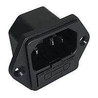 Delta Electronics, Inc. SK-1000 Modules IEC Connector, 250VAC, 15A (UL/CSA)/10A (VDE), Screw-Screw Mounting, Single Fuse