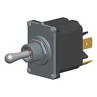 Carling Technologies STB2E1-53 Toggle Switches 16A 12/24V (ON)-OFF 2P QC No Panel Seal