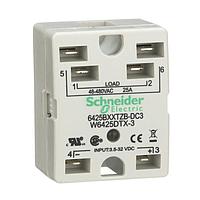 Schneider Electric Relays 6425BXXTZB-DC3 Indicator Hockey Puck SSR Traic, DPST-NO, 25A