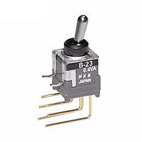 NKK Switches B23JV Toggle Switches ON-OFF-ON .248 BAT VERTICAL PC .4VA