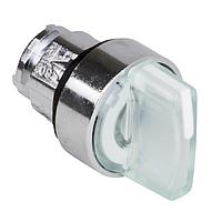 SCHNEIDER ZB4BK1813 Knob 3POS ILLUM SPRING RET SELECTOR WHITE R