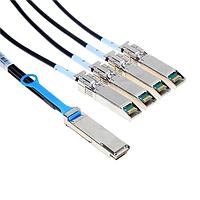 Amphenol Cables on Demand SF-QSFP4SFPPS-003 Patch Cord QSFP-4 SFP+ 30AWG 3M