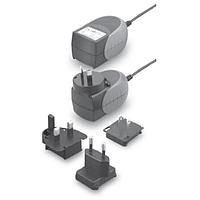 Cincon TR15RA050-11E03-GY-BK-Level-VI Interchangeable Plugs Switching Adapter, Level VI, Wallmount, 15 Watt, 90-264VAC Input, 5VDC Output, 5.5x2.1x12mm Straight, Grey Case, DC Cable 1800mm