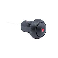 E-Switch RP8200B2M1CEBLKBLKRED Sealed Illuminated Round Pushbutton Switch