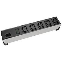 Hammond Manufacturing 1581T6 Power Outlet Strips Power Outlet Strip IEC 6-Outlet 13.5"