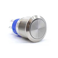 E-Switch ULV4F23SS5G4 Anti-Vandal Anti-vandal, SPDT, On-On, Panel Mount, Front, Silver, LED, Red/Green, IP67