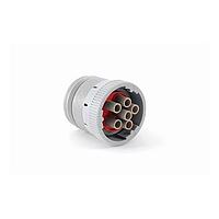 Amphenol SINE Systems AHD16-6-12S-B010 Connectors HD Series 6 Pin Plug w/Locking Ring