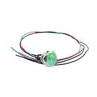 E-Switch SV7FW3SS-631 Anti-Vandal ANTI-VANDAL, 2A 36VDC, SPST Off-(On), Panel Mount, Front Wire Leads 500mm