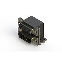 EDAC 664-015-664-042 Dual Port D-Sub Connectors Right-angle Dual Port D-Sub Connector