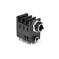 Amphenol Audio ACJM-MHD985 Phone Connectors 1/4"Dualjack PIGYBAC HOR CHASSIS CONN