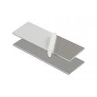 Hammond Manufacturing 1593ARAL10 Panel, End Aluminum Panels fits 1593AR Series - 10 pack