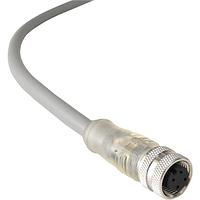 Bulgin PXPPNP12FBF04ACL050PVC Sensor Cables / Actuator Cables M12 A-coding 4 Pins Female Straight