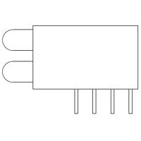 VCC 5682F7LC;7LC LED Circuit Board Indicators DUAL MOUNT T1 LED