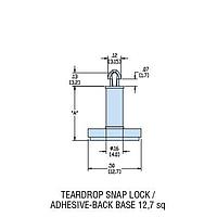 Heyco 10805 PCB Support HCBS4-06-AB NATURAL NYL PCB Support ADH