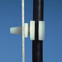 Panduit PMCC38H25-M Mount Cord Clip, Push Mount, 0.38" (9.7mm) Bun