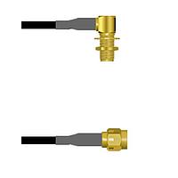 Amphenol Custom Cable Q-2P03B0003011i RF Cable Assemblies SMA-RJB/SMA-SP G174 11I