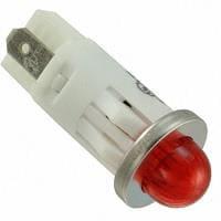 VCC 1092QM1-125VAC Indicators PMI .5in. LED 125V Tab Small Dome Red