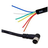 Adam Tech SD-PME06A-FFTBR-C7A-6FT Sensor Cables / Actuator Cables CBL 6POS FMALE TO WIRE 6'