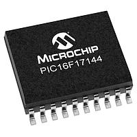 Microchip Technology PIC16F17144-I/SO MCUs 7KB Flash, 512B RAM, 128B EEPROM, 12b Diff. ADCC, 1xOP-AMP, 2x16-bit dual PWM