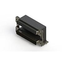 EDAC 664-037-664-03A Dual Port D-Sub Connectors Right-angle Dual Port D-Sub Connector