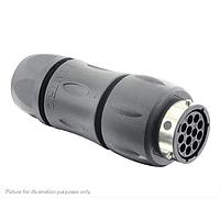 Eaton Souriau-Sunbank UTGX1JC1412S Receptacles In line receptacle, with cable gland backshell, for 12 female contacts, IP68/69K