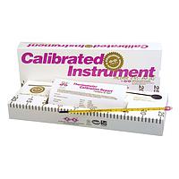 OMEGA GT-20528 Calibrated NIST DAkkS Traceable Liquid In Glass Thermometers (61 °C, White Back, ± 1 °C (± 1.8 °F), 16.5 in)