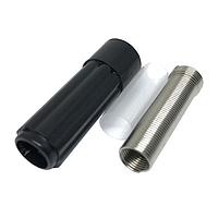 REAN NYS203-U Phone Connectors 1/4" MONO PLUG REAN BLK PLASTIC/SIL BU